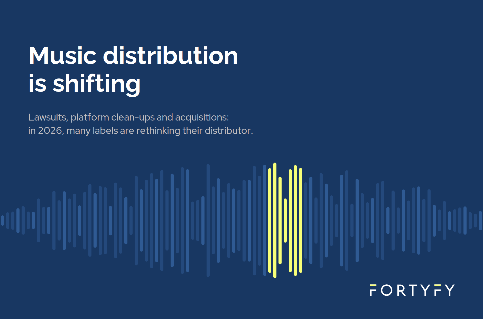 Music distribution in 2026: lawsuits, platform clean-ups and major label acquisitions