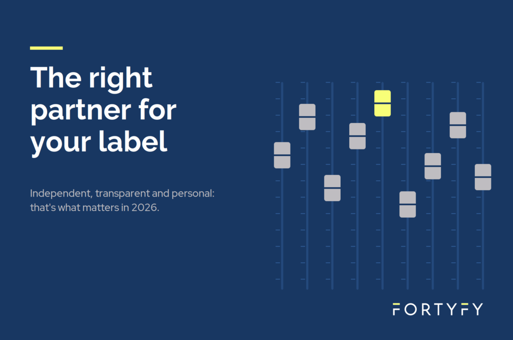 Mixing desk faders: choosing the right music distributor for your label